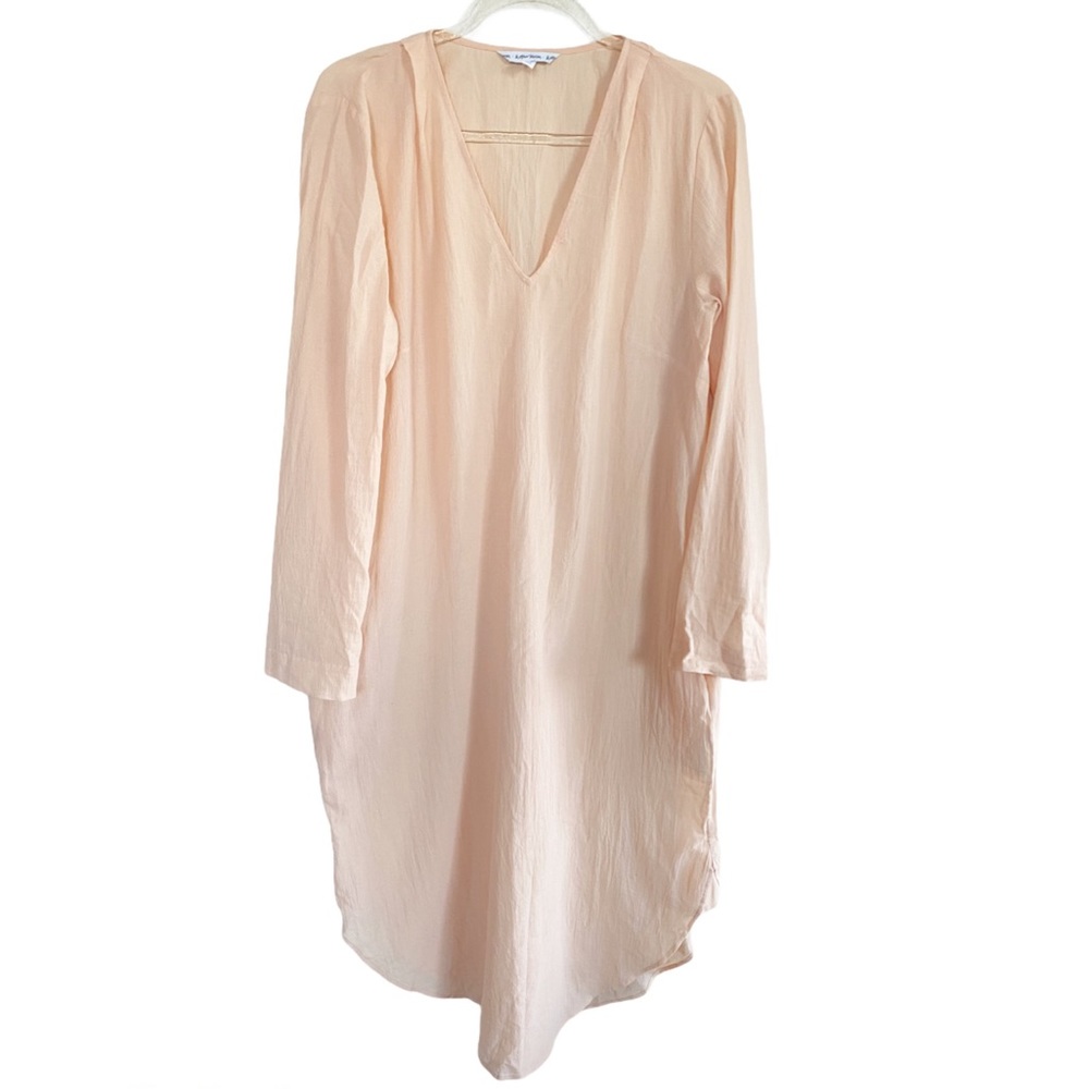 & other stories | Basic V neck cotton midi…